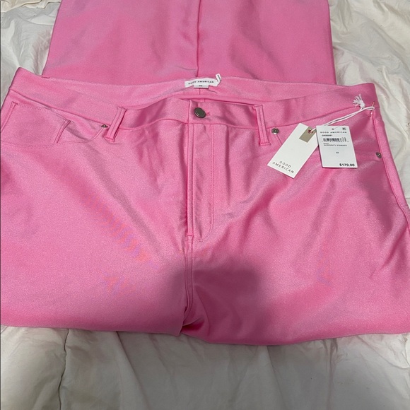 Good American Bright Pink stretch pants - Picture 2 of 8